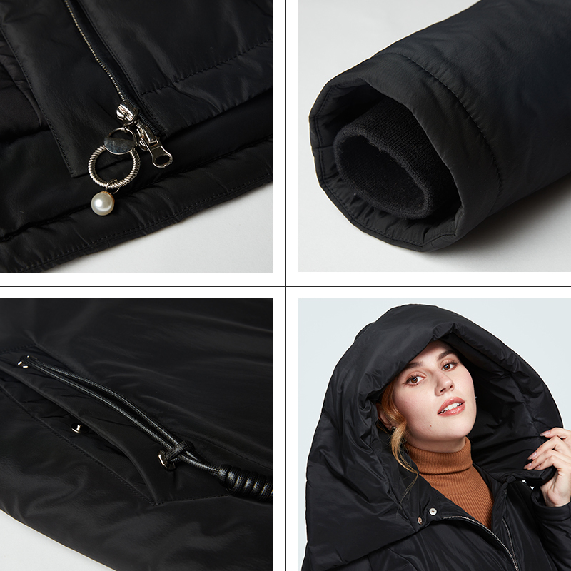 Astrid New Winter Women's coat women warm long parka fashion thick Jacket hooded large sizes lacing female clothing AT-3579 201019
