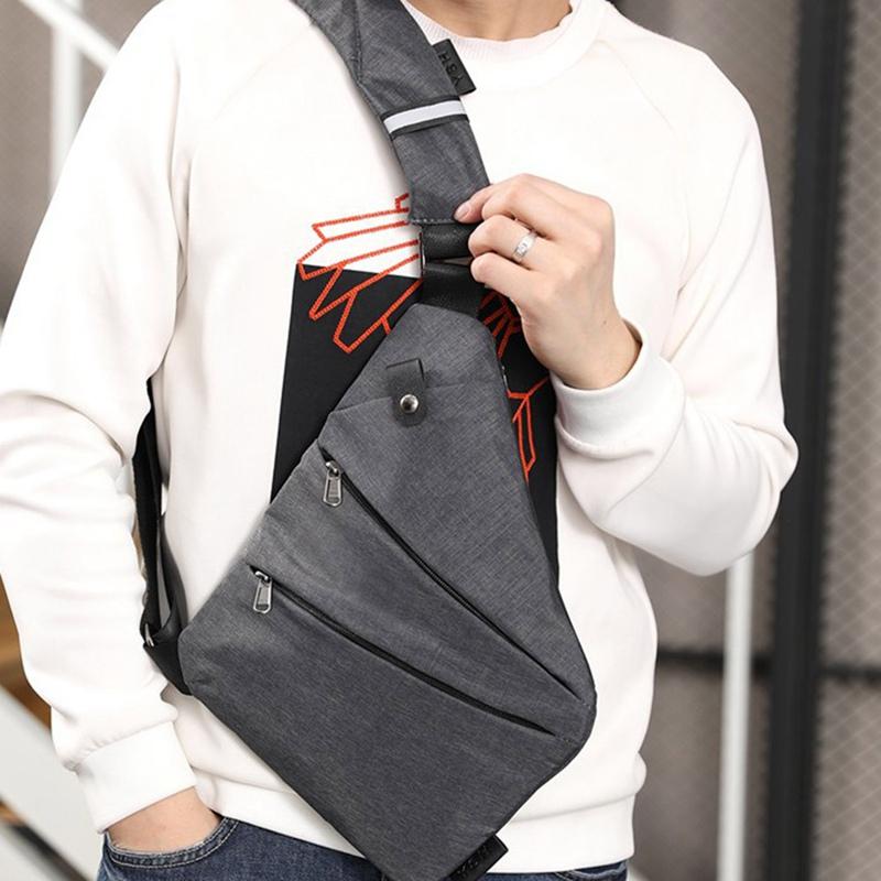 Men's Chest Bag Phone Pocket Messenger Sports Multi-function Shoulder Handbag Personal Shoulder Anti-theft Bag 2021, Sky blue
Men's Chest Bag Phone Pocket Messenger Sports Multi-function Shoulder Handbag Personal Shoulder Anti-theft Bag 2021, Sky blue