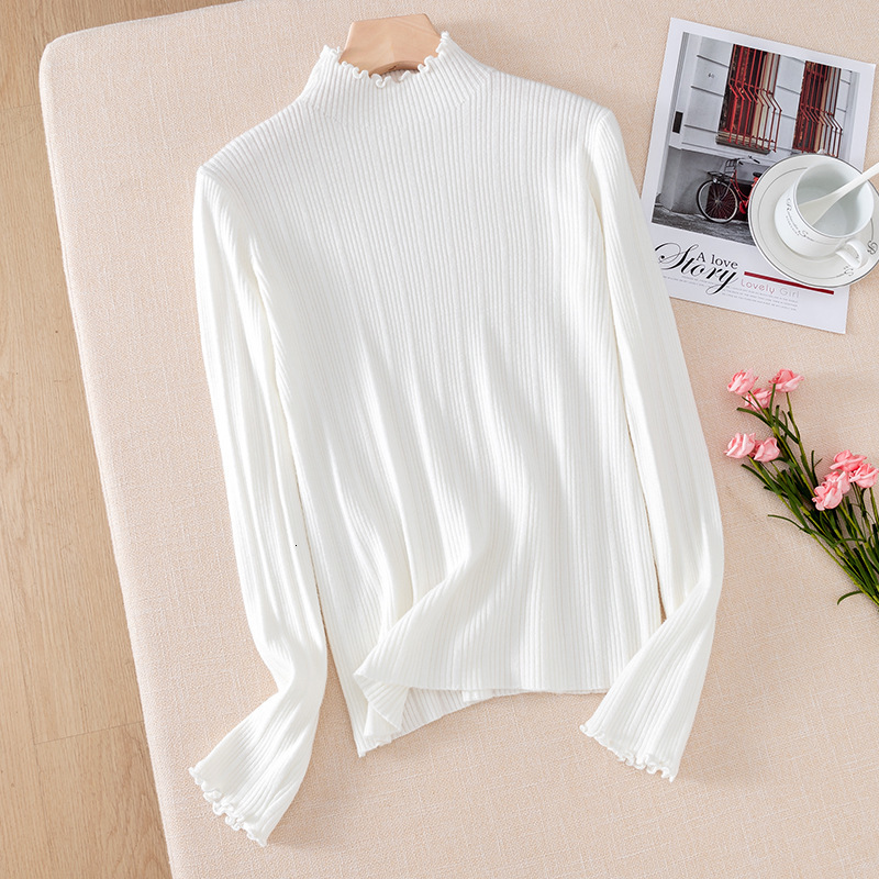 2021 New Elegant Women Turtleneck Ruffled Collar Knitted Jumper Tops Autumn Winter Long Sleeve Tight Sweater Black White 4ak3, Pink
2021 New Elegant Women Turtleneck Ruffled Collar Knitted Jumper Tops Autumn Winter Long Sleeve Tight Sweater Black White 4ak3, Pink