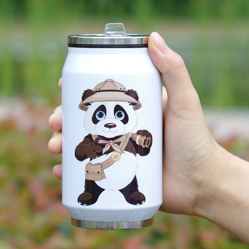 Cute Panda Printing Stainless Steel Vacuum Insulated Water Bottle | Leak-proof Double Walled Cola Shape Water Can with Straw
Cute Panda Printing Stainless Steel Vacuum Insulated Water Bottle | Leak-proof Double Walled Cola Shape Water Can with Straw