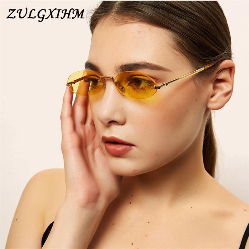 Sunglasses ZULGXIHM Women Vintage Round Designer Chain Designed Frames With Rimless Lens UV400 Female Shades
Sunglasses ZULGXIHM Women Vintage Round Designer Chain Designed Frames With Rimless Lens UV400 Female Shades