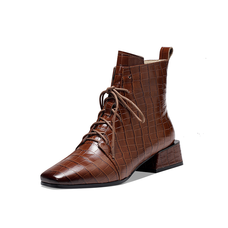 2021 Genuine Leather Women Ankle Cross Tied Med Heels Short Boots New Comfortable Winter Casual Party Shoes Woman Ntdq, Brown
2021 Genuine Leather Women Ankle Cross Tied Med Heels Short Boots New Comfortable Winter Casual Party Shoes Woman Ntdq, Brown