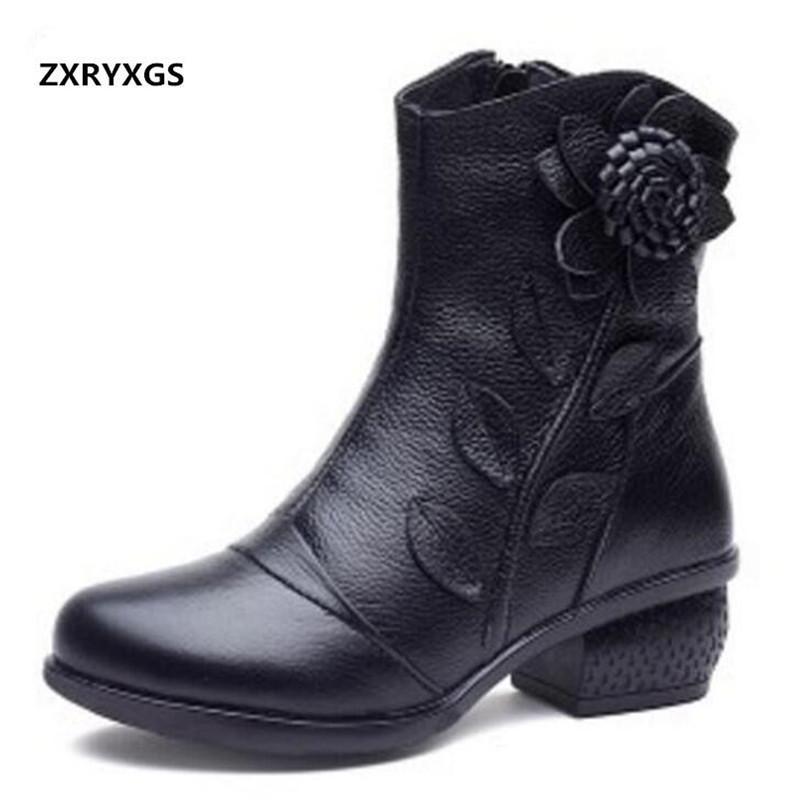 2020 New Autumn Winter Flower Genuine Leather Boots Women Shoes Thick Heel Elegant Fashion Shoes Woman Boots Plus Size, Black autumn boot
2020 New Autumn Winter Flower Genuine Leather Boots Women Shoes Thick Heel Elegant Fashion Shoes Woman Boots Plus Size, Black autumn boot