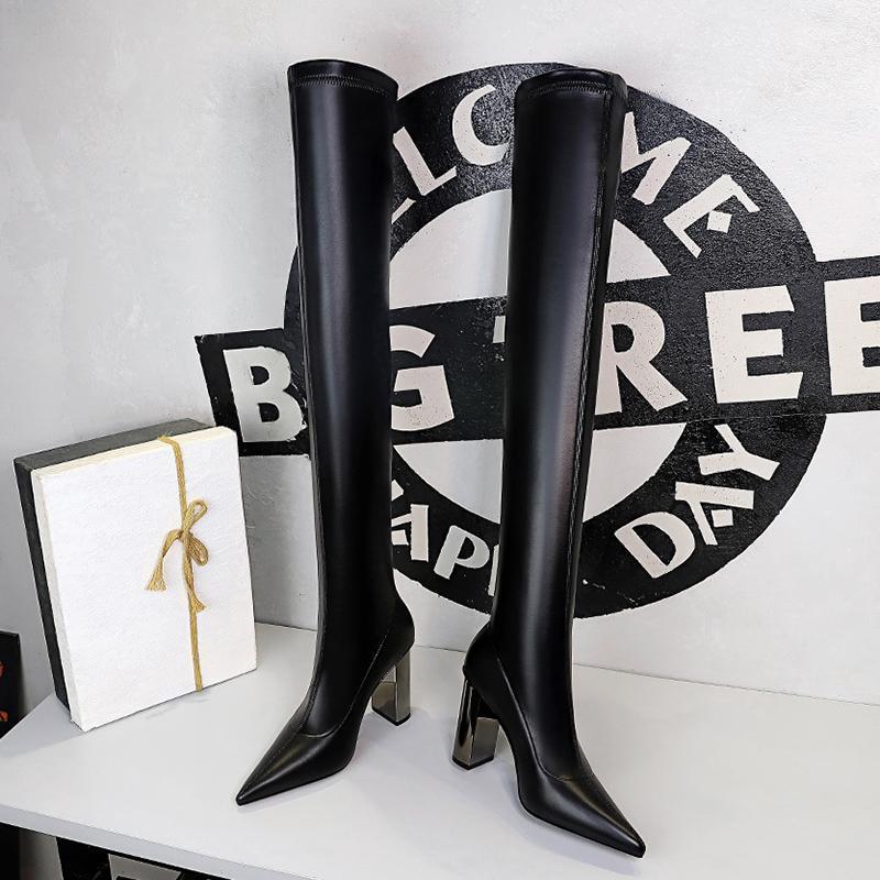 2020 Luxury Women 9.5cm High Heels Over The Knee Boots Winter Thigh High Silm Long Boots Crotch Thigh Shoes Big Size1, Black
2020 Luxury Women 9.5cm High Heels Over The Knee Boots Winter Thigh High Silm Long Boots Crotch Thigh Shoes Big Size1, Black