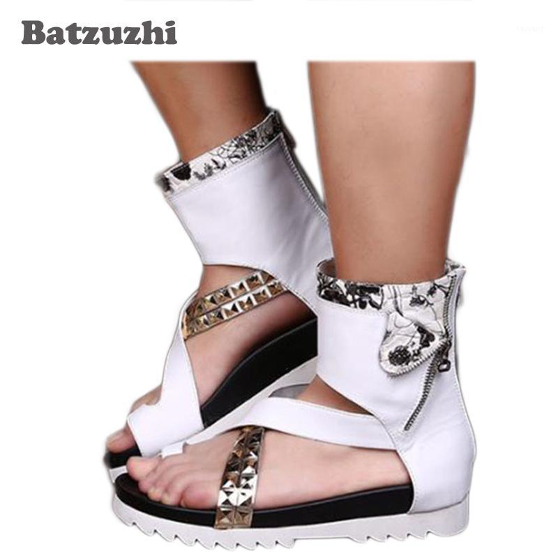 2020 New Roman Men Sandal Shoes Summer Male Fashion Sandalias Boots White Leather Men Shoes Zipper Runway Sandalias Hombre, US121
2020 New Roman Men Sandal Shoes Summer Male Fashion Sandalias Boots White Leather Men Shoes Zipper Runway Sandalias Hombre, US121