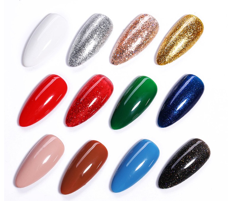 Nail Art Kits BORN PRETTY PRO 12 Pcs/Set 15ml Christmas Collection Gel Polish Red Blue Gold Silver Colors UV For