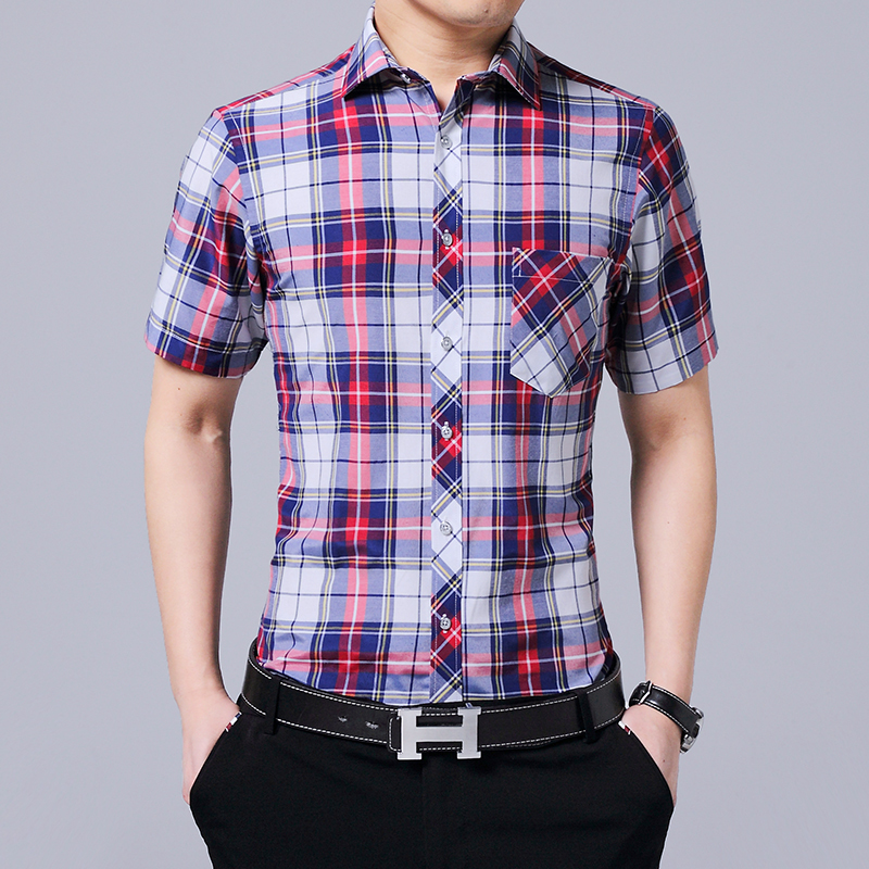 2020 Plaid Men's Summers Sleeve Short Skirt Chess Square Neck Formal Thin Male Shirt Plus Size M-5xl 06fv, Red
2020 Plaid Men's Summers Sleeve Short Skirt Chess Square Neck Formal Thin Male Shirt Plus Size M-5xl 06fv, Red
