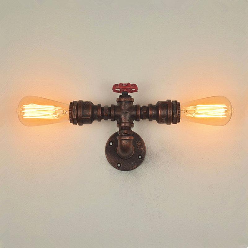 Loft retro industrial vintage light double heads restaurant bedside lighting fixture steam punk wall sconce light bra E27 lamp
Loft retro industrial vintage light double heads restaurant bedside lighting fixture steam punk wall sconce light bra E27 lamp