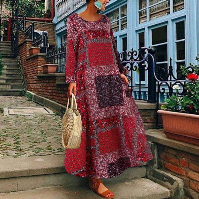 Autumn Vintage Floral Printed Long Dress ZANZEA Women Cotton Linen Sundress Robe Femme Long Sleeve Loose Maxi Vestido Plus Size1, Green
Autumn Vintage Floral Printed Long Dress ZANZEA Women Cotton Linen Sundress Robe Femme Long Sleeve Loose Maxi Vestido Plus Size1, Green