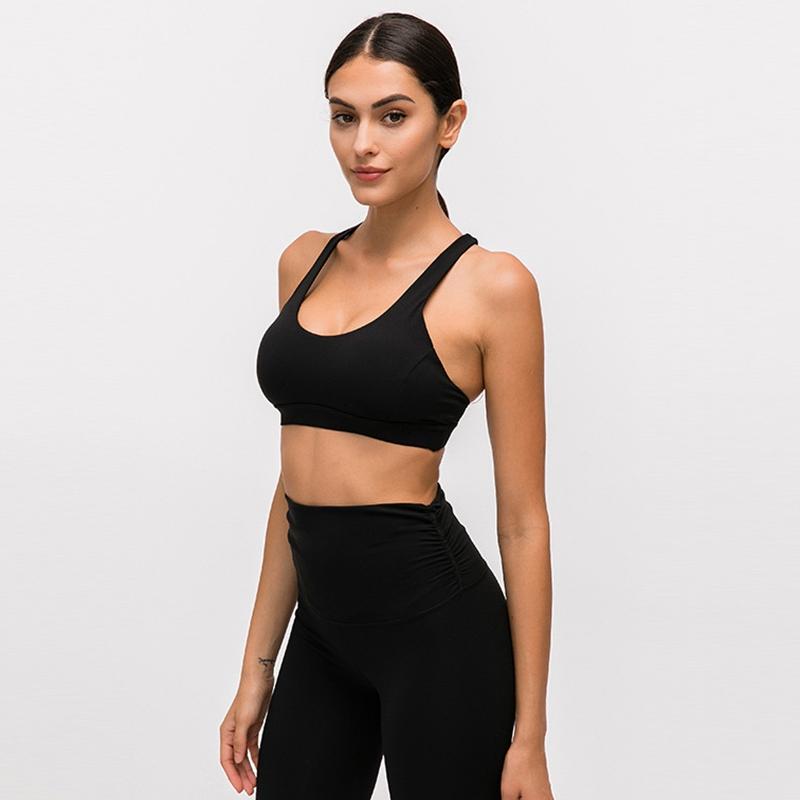 Beautiful Back Ladies Sports Underwear Shockproof Gather Fitness Vest No Steel Ring Yoga Bra, Black
Beautiful Back Ladies Sports Underwear Shockproof Gather Fitness Vest No Steel Ring Yoga Bra, Black
