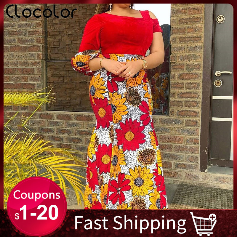 2021 African Floral Printing Elegant Female Long Red High-waisted Cuts Sexy Party Dress Mermaid Plus Size Xvva
2021 African Floral Printing Elegant Female Long Red High-waisted Cuts Sexy Party Dress Mermaid Plus Size Xvva