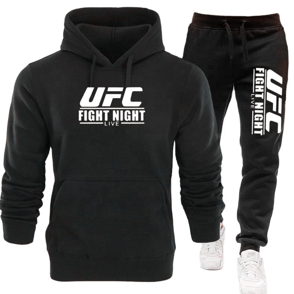European and American printing new brand sports style men's sweater plus velvet hoodie suit can be customized, Black
European and American printing new brand sports style men's sweater plus velvet hoodie suit can be customized, Black