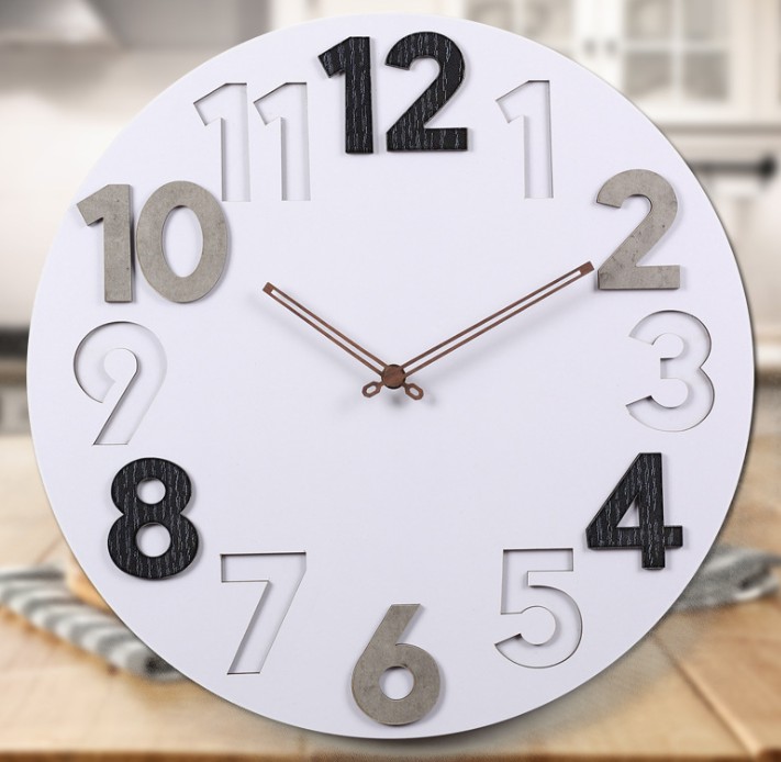 12 inch creative wooden wall clock Quiet fashion bedroom living room decorative large wall clock retro round hanging clock
12 inch creative wooden wall clock Quiet fashion bedroom living room decorative large wall clock retro round hanging clock