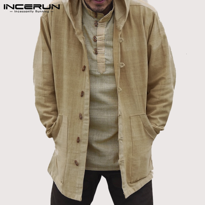 INCERUN Men' Vintage Cotton Hoodies Hooded Pockets Button Casual Outerwear Long Sleeve Men Sweatshirts 2020 Streetwear -5XL, Black
INCERUN Men' Vintage Cotton Hoodies Hooded Pockets Button Casual Outerwear Long Sleeve Men Sweatshirts 2020 Streetwear -5XL, Black