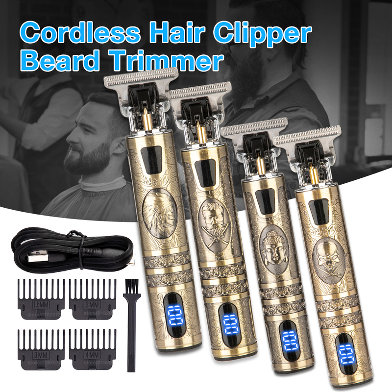 Haircut Machine For Men Professional Clippers USB Rechargeable Barber Shop Beard Shaver Electric Trimmer Dragon T9 220216