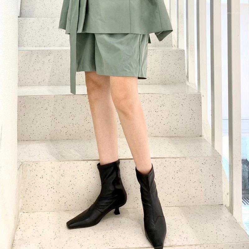 Gladiator Women Ankle Boots Fashion Women Sock Boots Stretch Botas Thin Low Heels Short Booties Black/Beige Autumn Winter1
Gladiator Women Ankle Boots Fashion Women Sock Boots Stretch Botas Thin Low Heels Short Booties Black/Beige Autumn Winter1