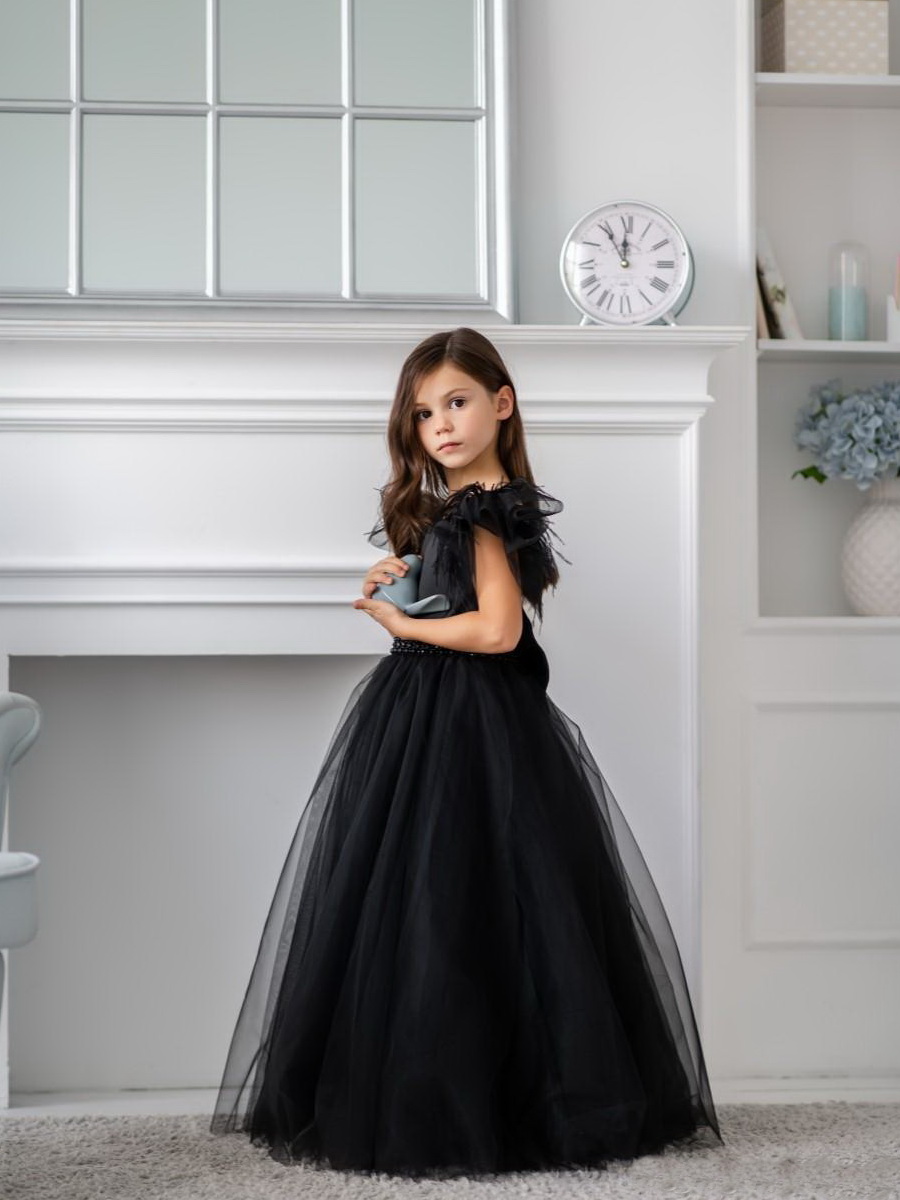 2021 Sweet Tulle Appliques Long Flower Girls Dresses Seuqin Sleeveless Flower Girls Dresses with Bow A-Line Chiffon Pageant Gowns, Royal blue
2021 Sweet Tulle Appliques Long Flower Girls Dresses Seuqin Sleeveless Flower Girls Dresses with Bow A-Line Chiffon Pageant Gowns, Royal blue