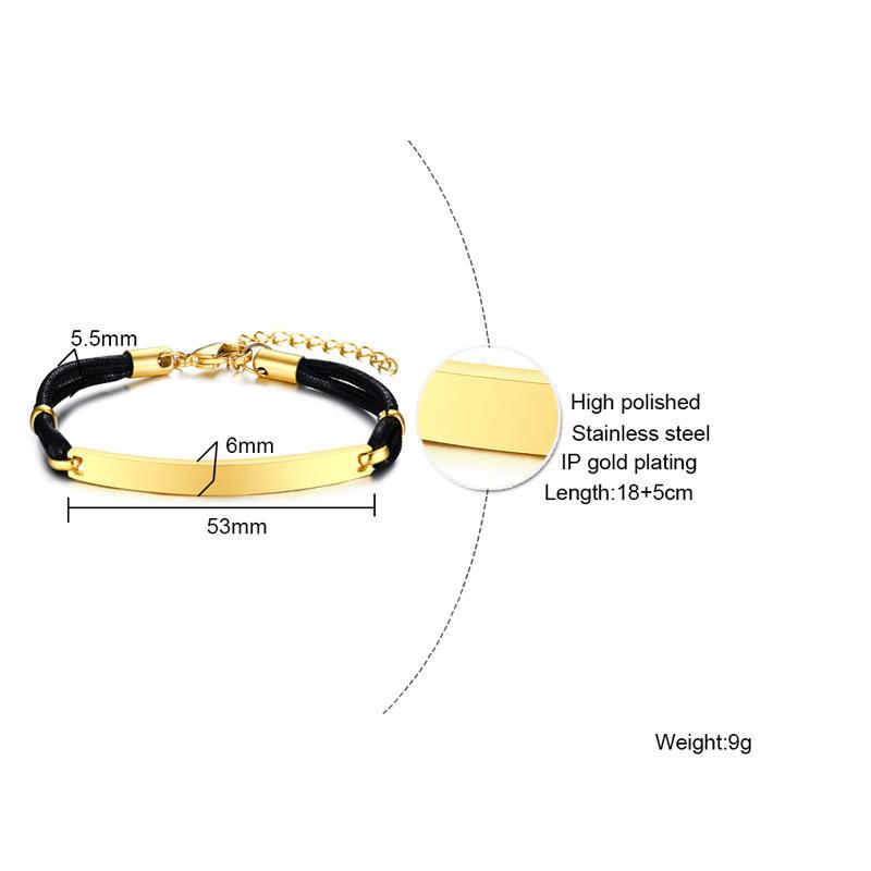 FXM CCN69 fashion jewelry for women birthday gift best selling lover bracelet 18cm leather gold color Square card bracelet
FXM CCN69 fashion jewelry for women birthday gift best selling lover bracelet 18cm leather gold color Square card bracelet