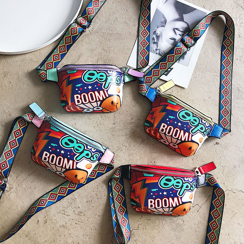 Cute Cartoon Child Waist Bag Trend Boy And Girl Fanny Pack Belt High Quality Female Packs Hip Bum Chest Bags 201117