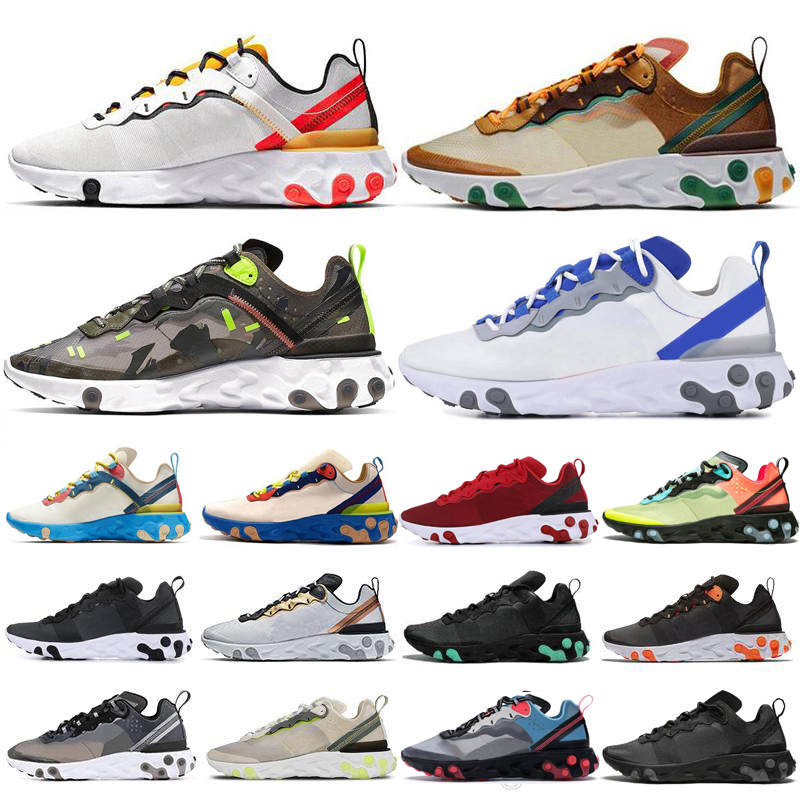 2021 Taped Seams React Element 87 55 Mens Running Shoes Team Red Triple Black White Undercover Womens Trainers Sports Sneakers Size 36-45
2021 Taped Seams React Element 87 55 Mens Running Shoes Team Red Triple Black White Undercover Womens Trainers Sports Sneakers Size 36-45