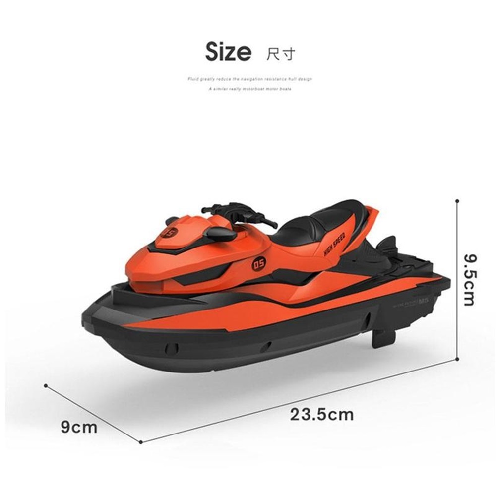 LM13-B 2.4GHz Remote Control Boat Kids Motorcycle Speedboat Creative High Speed RC Boats For Boys USB Charging Anti-collision, Black
LM13-B 2.4GHz Remote Control Boat Kids Motorcycle Speedboat Creative High Speed RC Boats For Boys USB Charging Anti-collision, Black