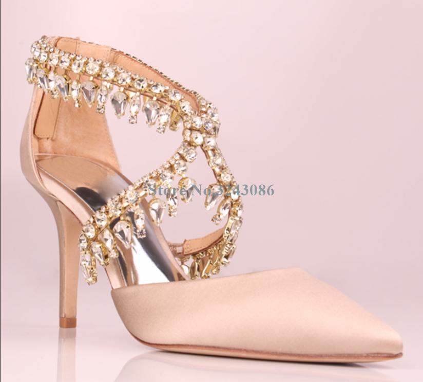 White Red Champagne Silk Thin High Heel Pumps Bling Bling Crystal Cross Tied Stiletto Heel Sandals Elegant Satin Wedding Shoes, Color 1
White Red Champagne Silk Thin High Heel Pumps Bling Bling Crystal Cross Tied Stiletto Heel Sandals Elegant Satin Wedding Shoes, Color 1