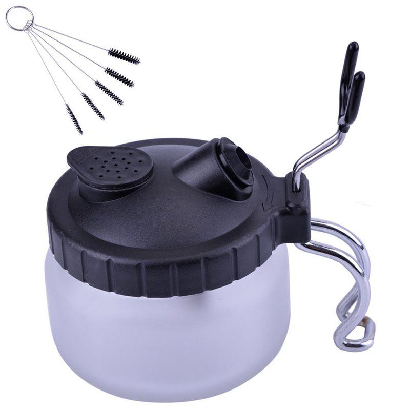 Hot Airbrush Cleaning Pot,Clean Paint Jar With Air Brush Holder+Nozzle Cleaning Brush Set
Hot Airbrush Cleaning Pot,Clean Paint Jar With Air Brush Holder+Nozzle Cleaning Brush Set
