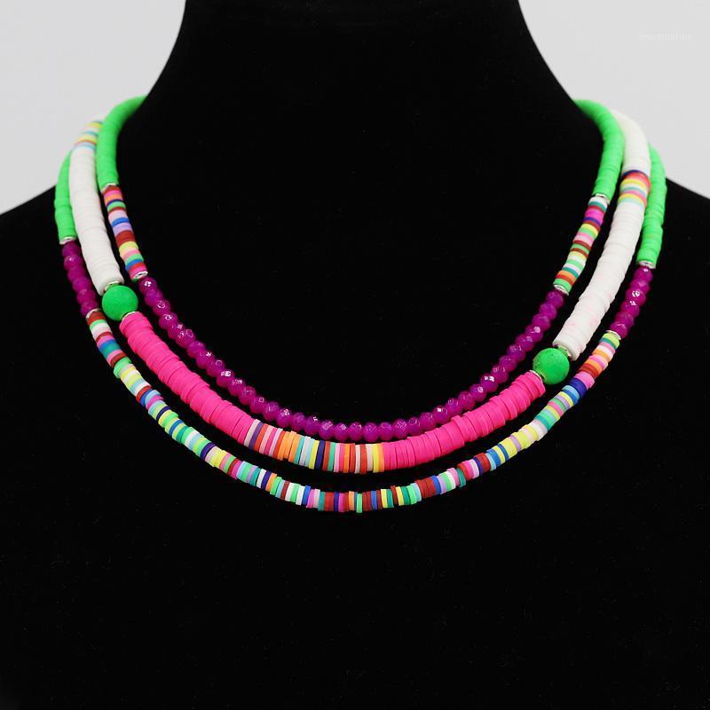 Necklace Woman Ethnic Jewelry Multilayer Polymer Clay String Boho Surfer Beads Collar Handmade Choker Necklaces1
Necklace Woman Ethnic Jewelry Multilayer Polymer Clay String Boho Surfer Beads Collar Handmade Choker Necklaces1