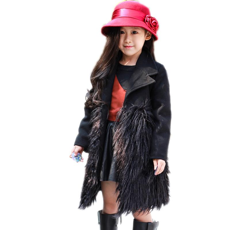 2020 Turn Down Collar Girls Wool Outerwear Fluffy Girl Faux Fur Coat Fur Patchwork Cool Children Overcoat Big Girls Jackets, Black
2020 Turn Down Collar Girls Wool Outerwear Fluffy Girl Faux Fur Coat Fur Patchwork Cool Children Overcoat Big Girls Jackets, Black