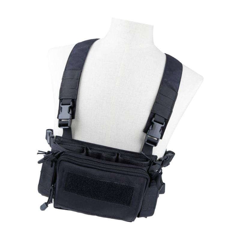 Breathable Chest Vest Rig Multipurpose Molle Vest with Multi-Pockets Bag Fighting Load Carrier for CS Game Paintbal, Black
Breathable Chest Vest Rig Multipurpose Molle Vest with Multi-Pockets Bag Fighting Load Carrier for CS Game Paintbal, Black
