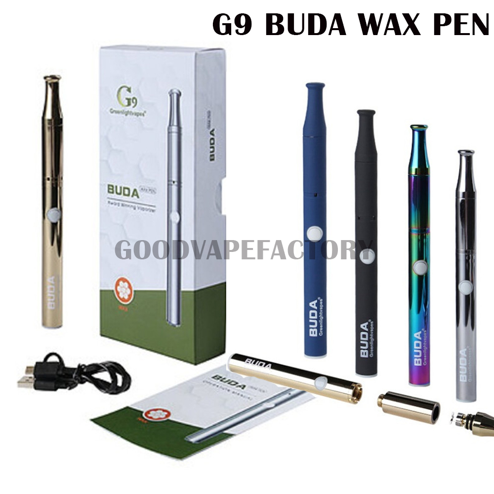G9 Buda Kit Wax Pen 350mAh Wax Vaporizer Variable Voltage Vape Pen 1.3ohm Ceramic Wax Atomizer Dab Rig Original
G9 Buda Kit Wax Pen 350mAh Wax Vaporizer Variable Voltage Vape Pen 1.3ohm Ceramic Wax Atomizer Dab Rig Original
