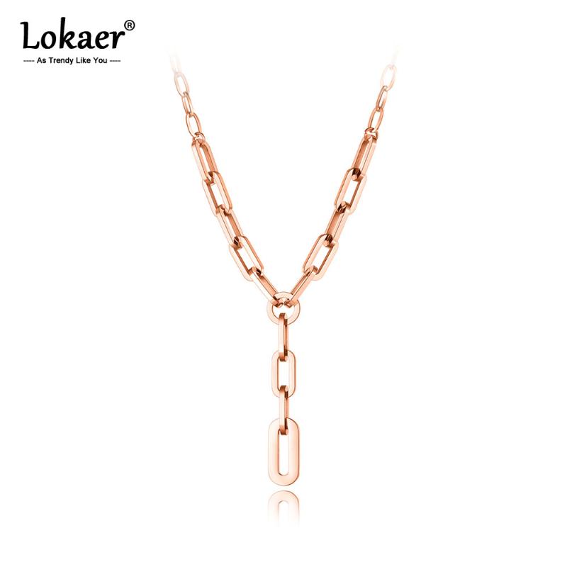 Lokaer Hiphop/Rock Titanium Stainless Steel Geometry Charm Pendant Necklace For Women Girls Trendy Chain & Link Necklace N20303
Lokaer Hiphop/Rock Titanium Stainless Steel Geometry Charm Pendant Necklace For Women Girls Trendy Chain & Link Necklace N20303