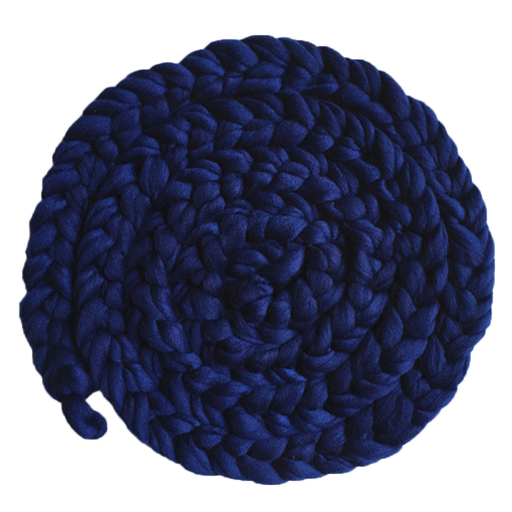 Newborn Baby Photography Props Handmade Knitted Blanket Toddler Photo Shooting Background Infant Carpet Mat LJ201208