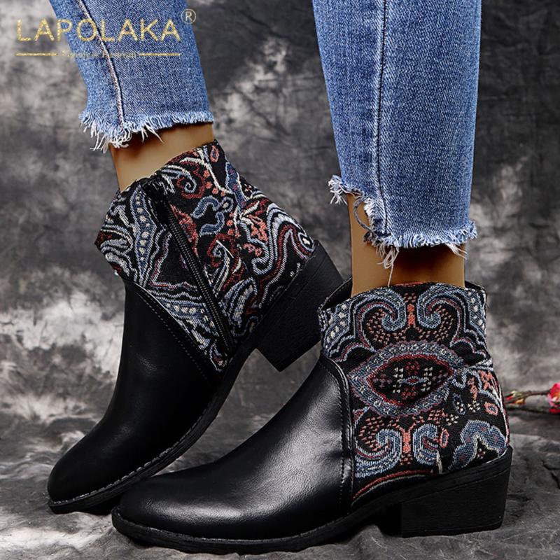 Lapolaka 2020 Hot Sale Large Size 43 Chunky Heels Zipper Shoes Ladies Boots INS Hot Colorful Print Office Boots Woman Shoes, Black
Lapolaka 2020 Hot Sale Large Size 43 Chunky Heels Zipper Shoes Ladies Boots INS Hot Colorful Print Office Boots Woman Shoes, Black