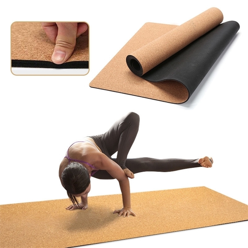 Natural Cork TPE Yoga Non-Slip Pilates Exercise Mats Fitness Gym Sports Slimming Balance Training Pads Mat 201202
Natural Cork TPE Yoga Non-Slip Pilates Exercise Mats Fitness Gym Sports Slimming Balance Training Pads Mat 201202