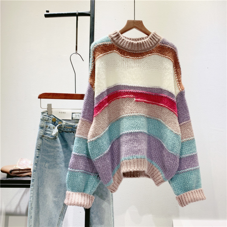 2021 New Women Fall the Neck Long Sleeve Sweater Patched Warm Shirt Style Loose Casual Winter Pullovers Pull Femme Wluz, Multiple
2021 New Women Fall the Neck Long Sleeve Sweater Patched Warm Shirt Style Loose Casual Winter Pullovers Pull Femme Wluz, Multiple