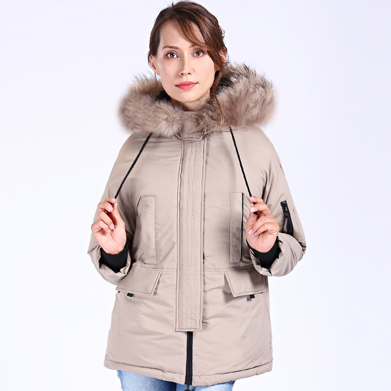 New High Quality Raccoon Fur Winter Jacket Women Plus Size Casual Bio fluff Thick Parka Hooded Warm Winter Coats Outerwear 200928
