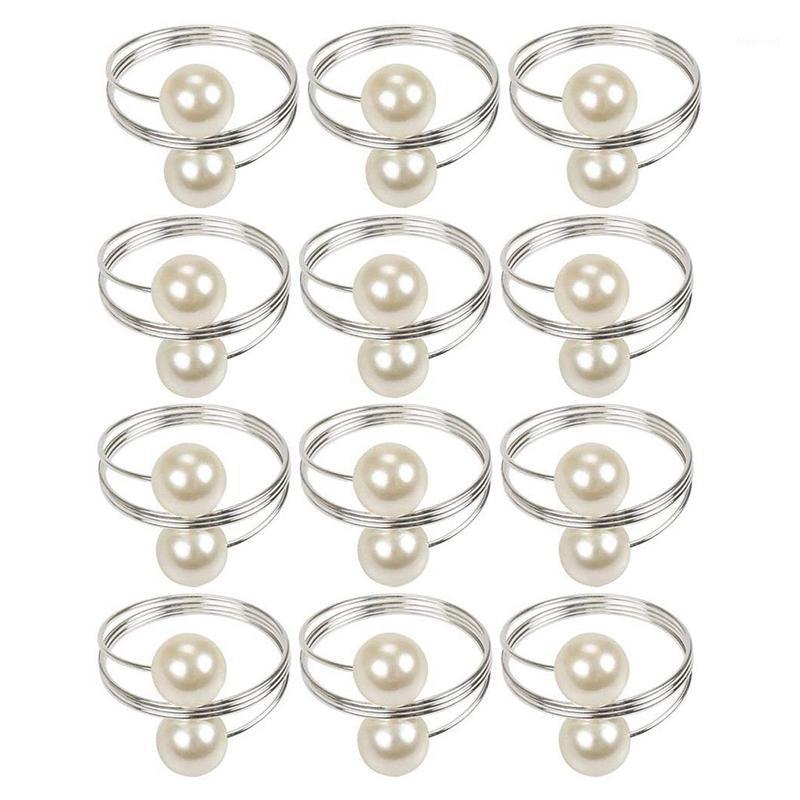 12 Pcs Pearl Napkin Buckle Hoop Napkin Rings Circle Serviette Holder for Wedding Hotel Supplies Table Decoration,Silver1
12 Pcs Pearl Napkin Buckle Hoop Napkin Rings Circle Serviette Holder for Wedding Hotel Supplies Table Decoration,Silver1