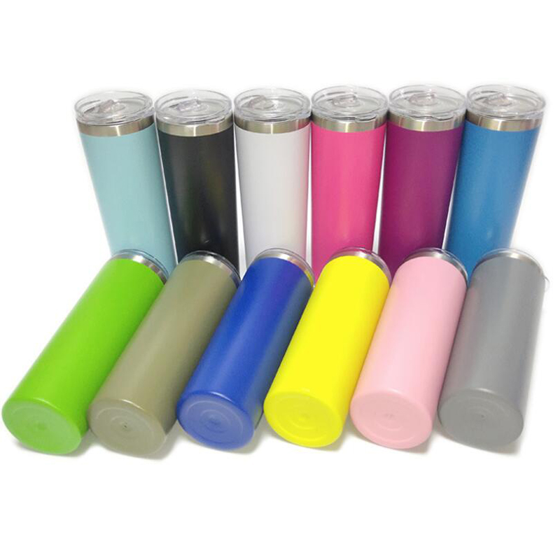 20oz Tumbler Skinny Stainless Steel slim Tumbler Vacuum Insulated Beer Coffee Mugs with Lid, Multi-color
20oz Tumbler Skinny Stainless Steel slim Tumbler Vacuum Insulated Beer Coffee Mugs with Lid, Multi-color