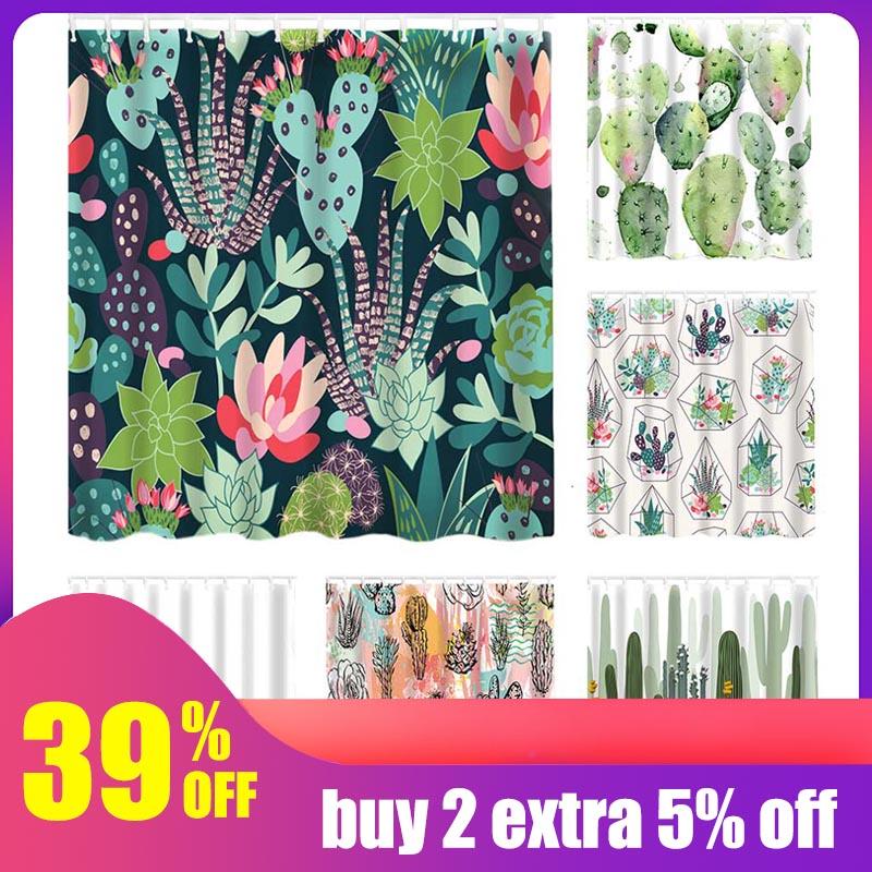 Hoomall Waterproof Shower Curtain For Bathroom Tropical Plants Cactus Print Bathtub Curtains Polyester Green Curtain 180*180cm
Hoomall Waterproof Shower Curtain For Bathroom Tropical Plants Cactus Print Bathtub Curtains Polyester Green Curtain 180*180cm