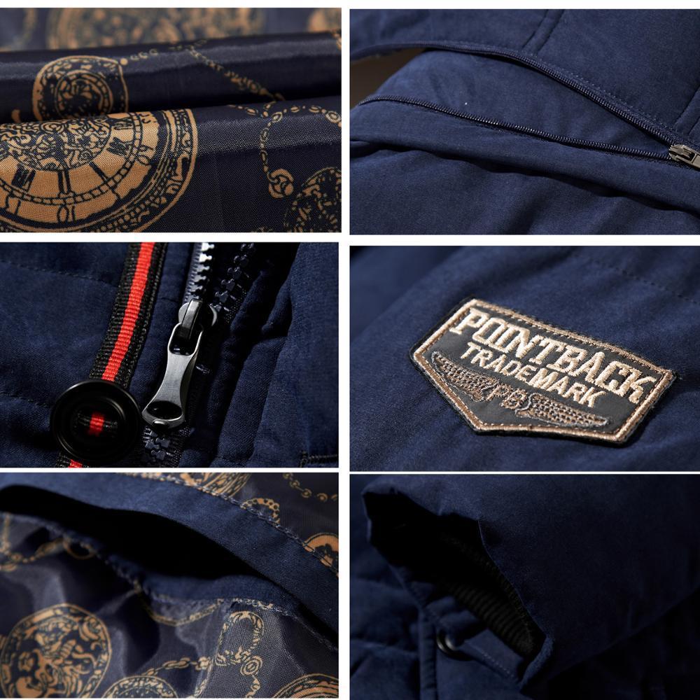 Winter Parka Men's Solid Jacket Arrival Thick Warm Coat Long Hooded Jacket Fur Collar Windproof Padded Coat Fashion Men 201128