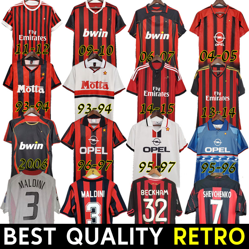 Retro Milan Soccer Jersey TOMORI IBRAHIMOVIC Kaka Baggio Maldini Pirlo Inzaghi Beckham Gullit Shevchenko Shirt Classic 06 07 Ac 04 05 09 10 11 12 13 14 15 93 94 95 97 2006
Retro Milan Soccer Jersey TOMORI IBRAHIMOVIC Kaka Baggio Maldini Pirlo Inzaghi Beckham Gullit Shevchenko Shirt Classic 06 07 Ac 04 05 09 10 11 12 13 14 15 93 94 95 97 2006