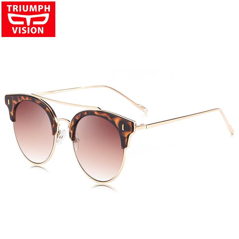 VISION Gradient Sun Glasses For Women Fashion Cat Eye Ladies Sunglasses Round UV400 Protection Color Lens Lunette
VISION Gradient Sun Glasses For Women Fashion Cat Eye Ladies Sunglasses Round UV400 Protection Color Lens Lunette
