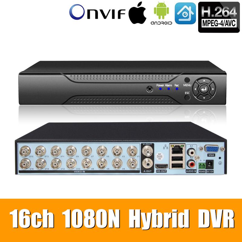 5in1 16ch*1080N AHD DVR Surveillance Security CCTV Video Recorder HybridDVR For1080P/720P/960H Analog AHD CVI TVI IPcamera XMEYE
5in1 16ch*1080N AHD DVR Surveillance Security CCTV Video Recorder HybridDVR For1080P/720P/960H Analog AHD CVI TVI IPcamera XMEYE