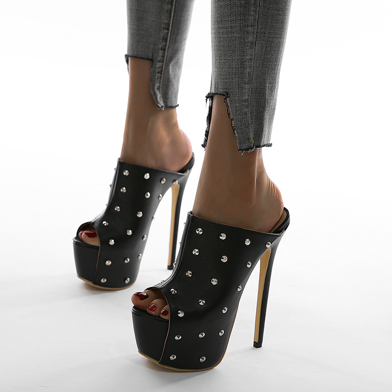 2021 New Female Fashion Slides Toe Shoes Super Heels Four Inches Sexy Slippers Design Size 35-42 J432, Black
2021 New Female Fashion Slides Toe Shoes Super Heels Four Inches Sexy Slippers Design Size 35-42 J432, Black