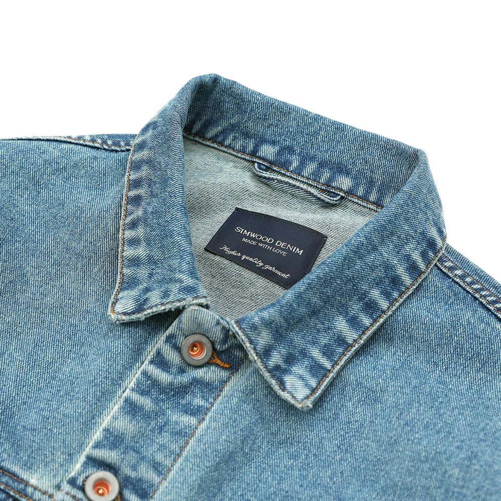 Autumn denim jacket men dark washed vintage short 100 cotton denim jackets plus size classical coats SJ130838 201114