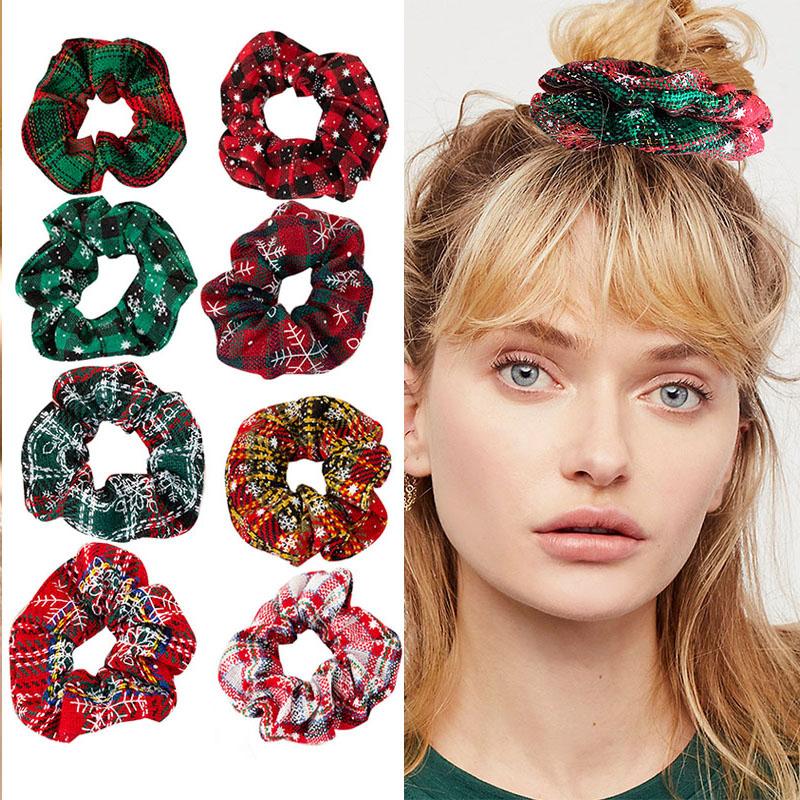 Christmas Women Scrunchie Ponytail Holders Fashion Snowflake Lattice Elastic Hair Bands For Girl Hair Accessories Gift wholesale
Christmas Women Scrunchie Ponytail Holders Fashion Snowflake Lattice Elastic Hair Bands For Girl Hair Accessories Gift wholesale