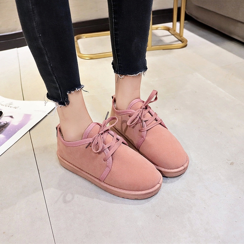 Hot Sale Pink Flock Warm Winter Women Cotton Shoes Comfortable Non-slip Lace-up Cheap Women Flat Fur Shoes Casual zapatos mujer #H09j, Black
Hot Sale Pink Flock Warm Winter Women Cotton Shoes Comfortable Non-slip Lace-up Cheap Women Flat Fur Shoes Casual zapatos mujer #H09j, Black