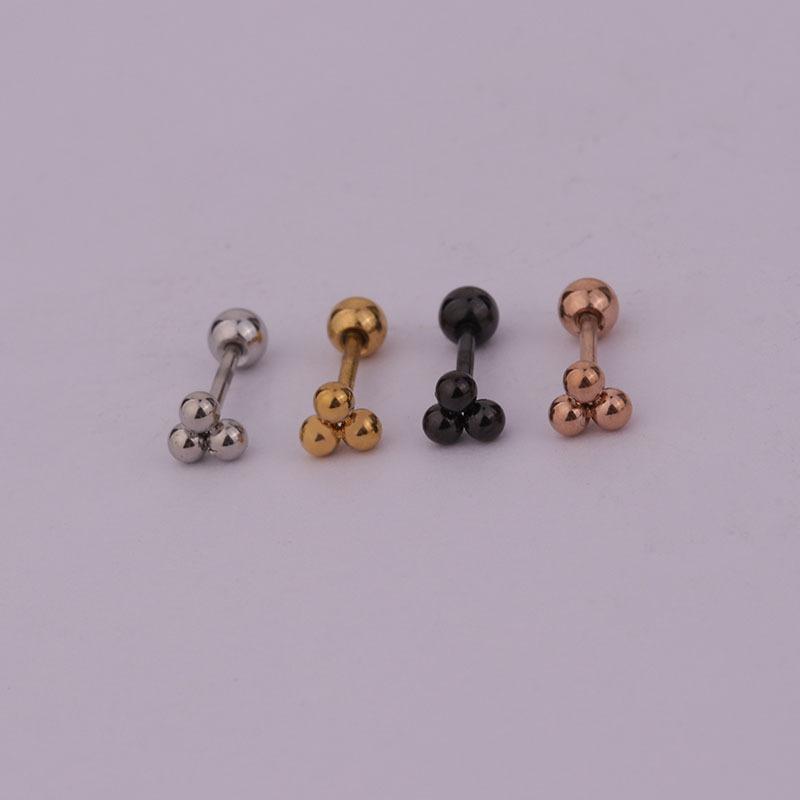 Simple Cute Small Stainless Steel Triangle Ball Ear Cartilage Stud Earring Trendy Punk Gold Color Ear Cuff Jewelry
Simple Cute Small Stainless Steel Triangle Ball Ear Cartilage Stud Earring Trendy Punk Gold Color Ear Cuff Jewelry