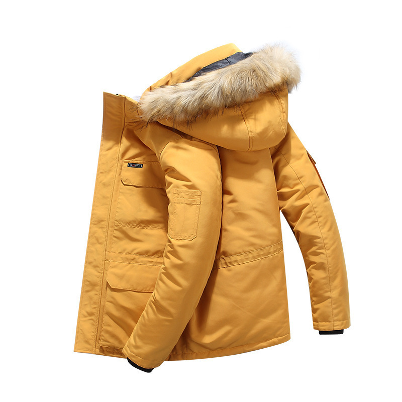 -20 Degree Winter Jacket Men Parkas Overcoat Snow Thicken Coat Keep Warm Outerwear Men Windbreaker Fur Hooded Padded Jackets 201127